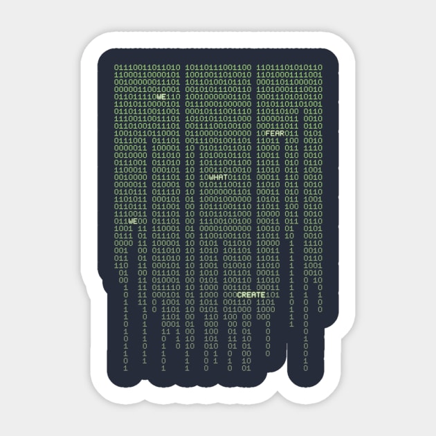 Singularity Matrix Sticker by leif a.